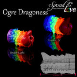 Ogre Dragoness Layered Pride Masturbator mit zwei strukturierten Öffnungen