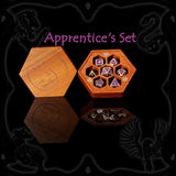 Zware metalen dobbelstenenset voor Dungeons & Dragons, Pathfinder en fantasy-tabletop-RPG's
