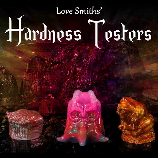 Set de testeurs de fermeté en silicone fantasy Love Smiths avec échantillons souple, moyen et ferme