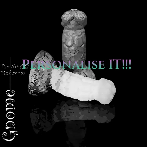 Gnome-Pilz-Fantasy-Dildo mit individuellen Silikonfarben und Fertigung auf Bestellung personalisieren