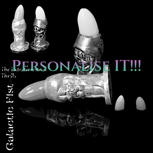 Personalise the Galactic Fist fantasy silicone dildo with custom colours, sci-fi textures and made-to-order design