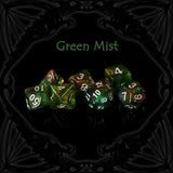 Collection de dés fantasy en acrylique Prismatic Sparks pour joueurs de RPG et collectionneurs