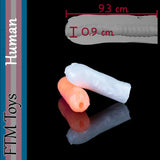 FTM／AFABの身体向けHumanシリコン・ミニストローカー。全長9.3cm、開口部0.9cm。