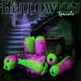 Masturbatori in silicone Halloween in vivaci colori fosforescenti al buio di Love Smiths