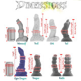 Dildos fantasy Halloween en silicone sûr pour le corps, de fermeté moyenne et dotés de bases ventouses
