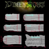 Masturbatori fantasy Halloween stagionali con design in silicone colorato e spettrale