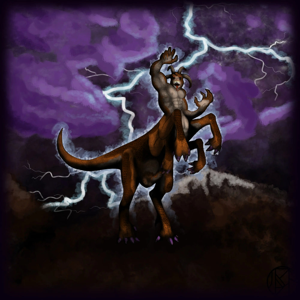 Ogre Dragon – Den stormblodiga kolossen fantasy artwork