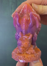 Niet meer verkrijgbaar: fantasy-stressbal Oranje-Paars Squishy Anastasia - product media 1