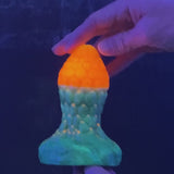 Dragoness Eggs de fantasía en tamaño Mamut, con punta Blanda naranja y cuerpo verde de firmeza media-dura - product media 1