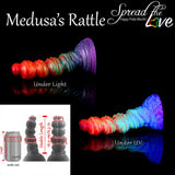 Consolador de fantasía Medusa’s Rattle Volcano Pride en silicona con ventosa