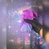 Werewolfess - Ready to Ship; Pink-purple upper section with a pale blue-lavender lower section. Its UV response is shown in the video. - product media 1