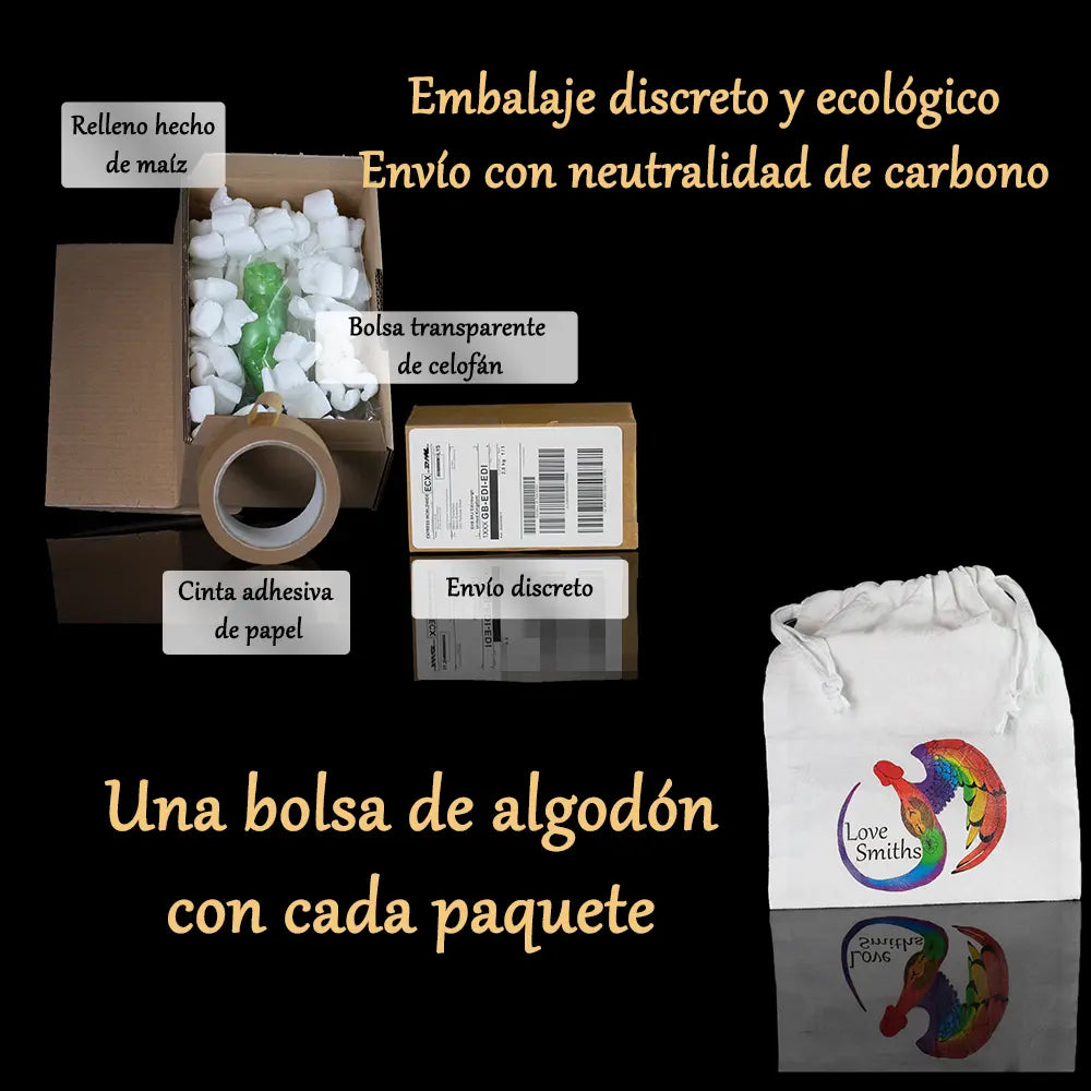 Orwyn información sobre embalaje discreto y envío